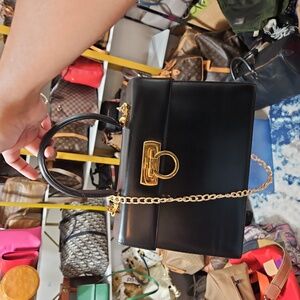 Salvatore Ferragamo Top Handle Gancini Bag with unbranded strap and SF mini bag